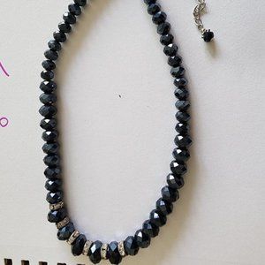 2028 CRYSTAL GREY NECKLACE ADJUSTABLE